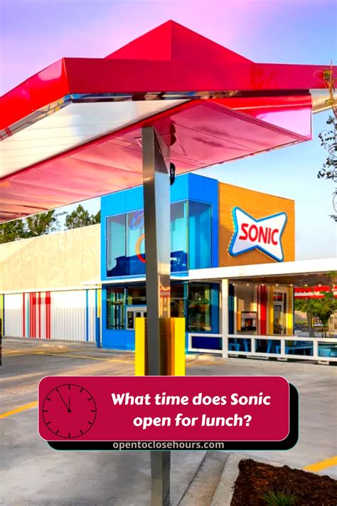 What time does sonic serve lunch. Things To Know About What time does sonic serve lunch. 